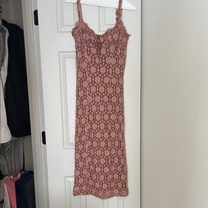 Free People
Floral Pink and Brown Women's Dress